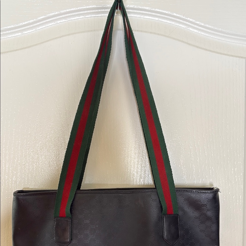 Gucci Black and Green Tote Bag - Picture 5 of 11